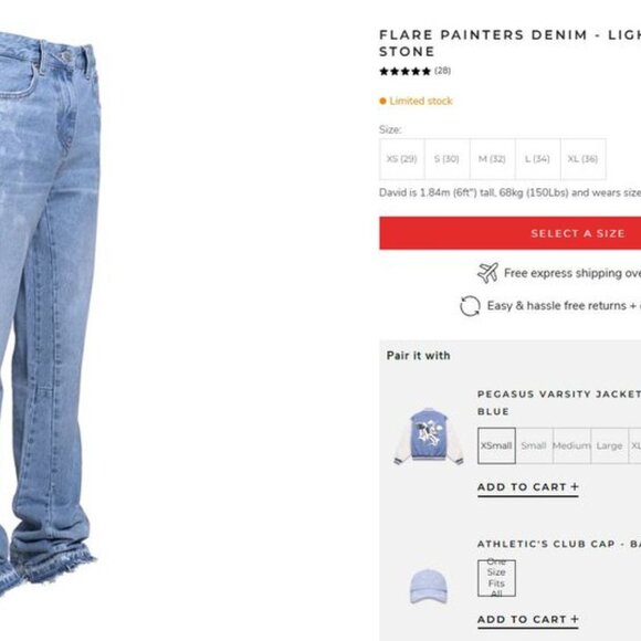 Reputation Studio Jean Flare Black , Flare Blue and Thrashed Jeans - Picture 9 of 10